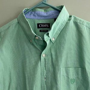 Chaps Men's Button up Short Sleeve Shirt